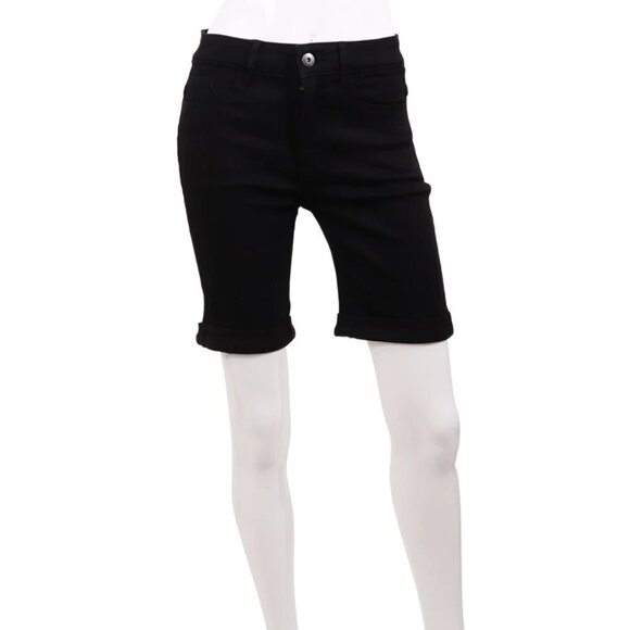 NEW Parasuco Knit Denim Shorts | Black - Picture 1 of 3